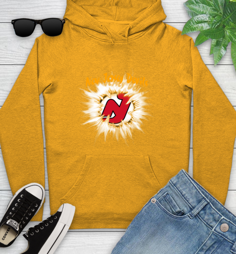 New Jersey Devils NHL Hockey Adoring Fan Rip Sports Youth Hoodie 2