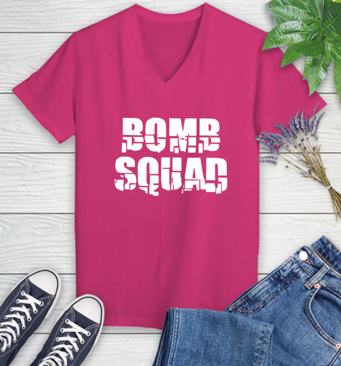Bomb Squad Women's V-Neck T-Shirt 9