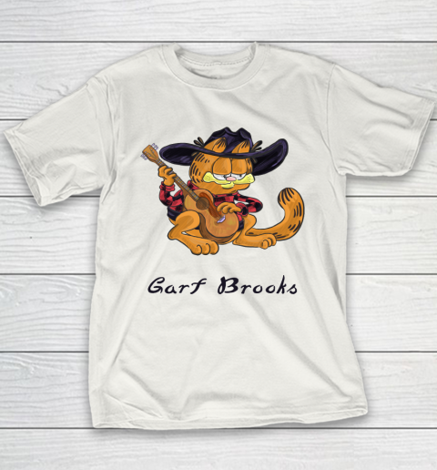 Garth Brools Shirt Garfield Mashup Garth Brooks  Garf Brooks Youth T-Shirt