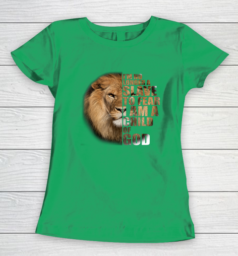 No Longer A Slave To Fear Child Of God Christian Women's T-Shirt 4