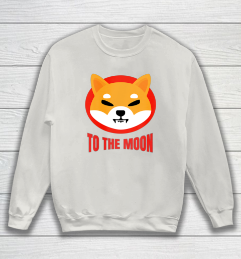 Shiba Inu Logo Shib to the Moon Design Sweatshirt 7