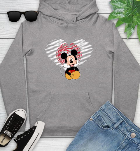 NBA Atlanta Hawks The Heart Mickey Mouse Disney Basketball Youth Hoodie 6