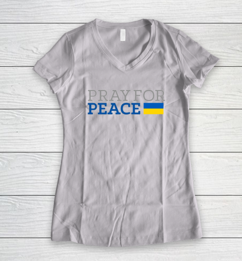Pray for Peace Women's V-Neck T-Shirt