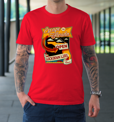 Escape To Florida Shirt Ron DeSantis (Print on front and back) T-Shirt 8