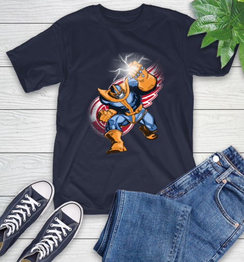 Detroit Red Wings NHL Hockey Thanos Avengers Infinity War Marvel T-Shirt 3
