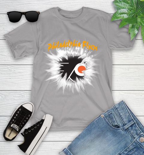 Philadelphia Flyers NHL Hockey Adoring Fan Rip Sports Youth T-Shirt 4