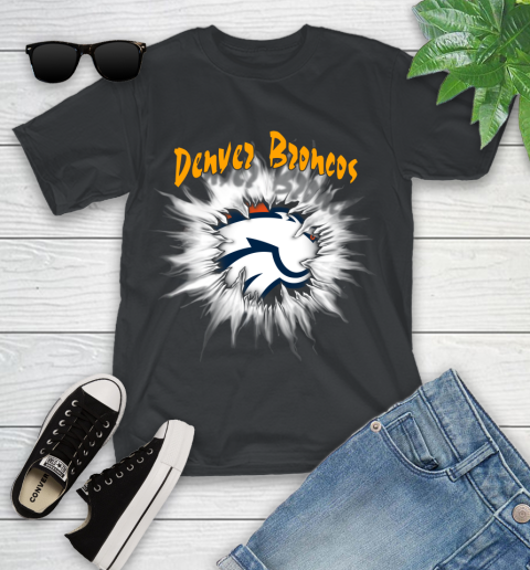 Denver Broncos NFL Football Adoring Fan Rip Sports Youth T-Shirt