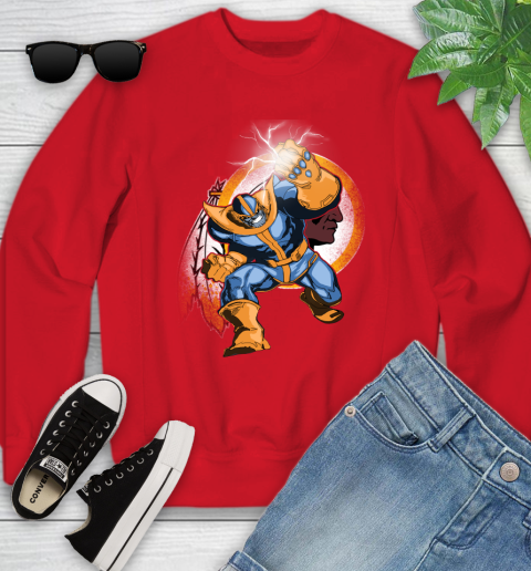 Washington Redskins NFL Football Thanos Avengers Infinity War Marvel Youth Sweatshirt 8