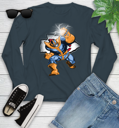 Kansas City Chiefs NFL Football Thanos Avengers Infinity War Marvel Youth Long Sleeve 9