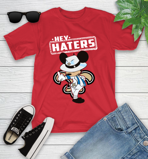 NFL Hey Haters Mickey Football Sports New Orleans Saints Youth T-Shirt 13