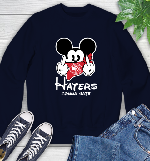 NBA Atlanta Hawks Haters Gonna Hate Mickey Mouse Disney Basketball T Shirt Sweatshirt 2