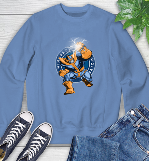 Minnesota Timberwolves NBA Basketball Thanos Avengers Infinity War Marvel Sweatshirt 11