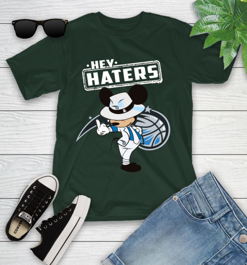 NBA Hey Haters Mickey Basketball Sports Orlando Magic Youth T-Shirt 5