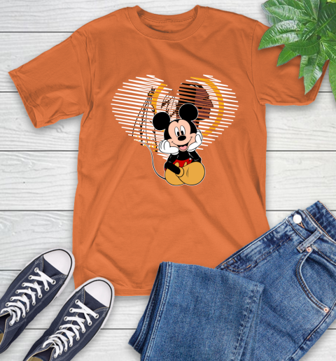 NFL Washington Redskins The Heart Mickey Mouse Disney Football T Shirt_000 T-Shirt 4