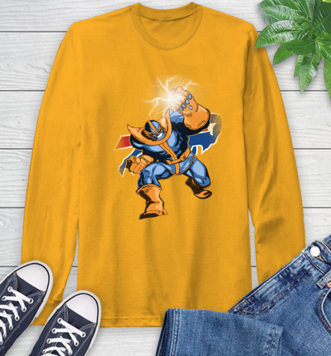 Buffalo Bills NFL Football Thanos Avengers Infinity War Marvel Long Sleeve T-Shirt 2