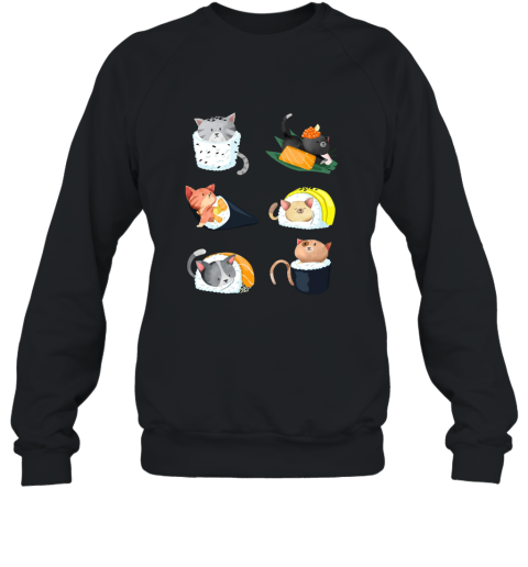 Sushi Cat Lover Nigiri Hand Roll Cute Gift Tee Sweatshirt
