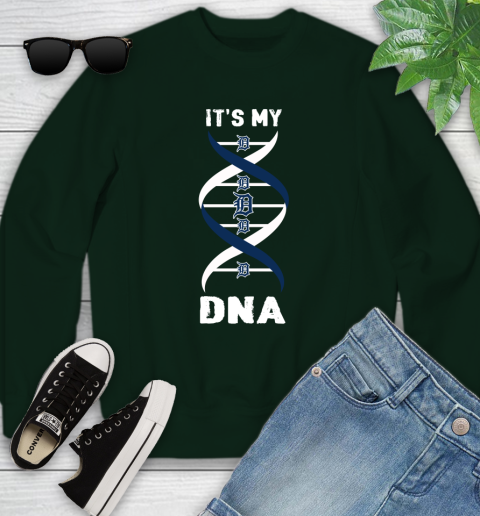 Detroit Tigers MLB Baseball It's My DNA Sports Youth Sweatshirt 9