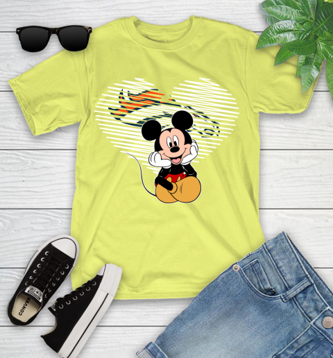 NFL Denver Broncos The Heart Mickey Mouse Disney Football T Shirt_000 Youth T-Shirt 10