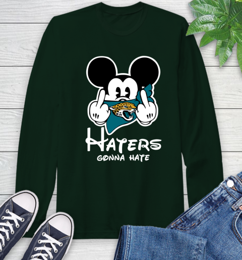 NFL Tennessee Titans Houston Texans Haters Gonna Hate Mickey Mouse Disney Football T Shirt Long Sleeve T-Shirt 7