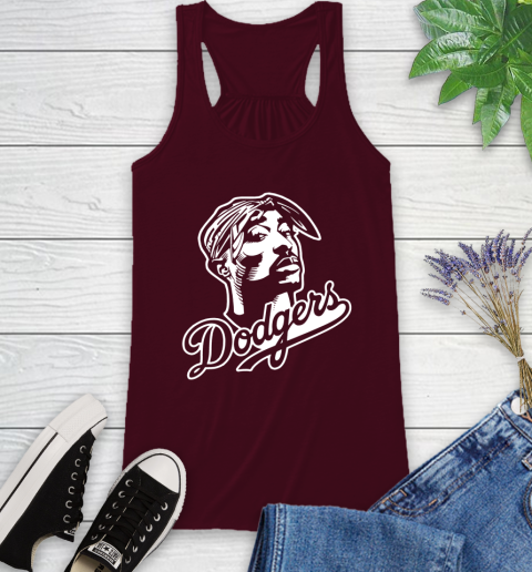 Tupac Dodgers Racerback Tank 2