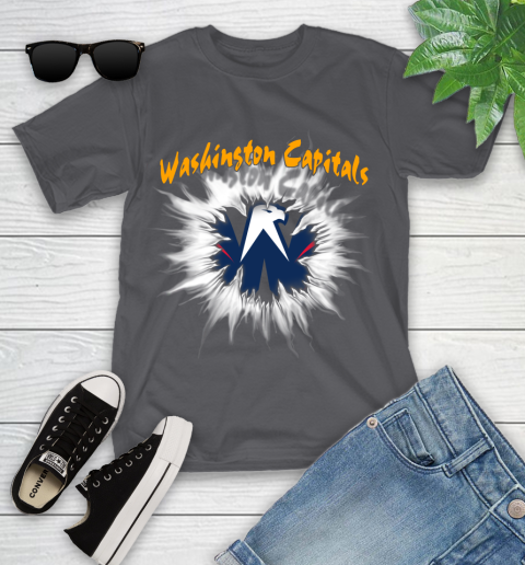 Washington Capitals NHL Hockey Adoring Fan Rip Sports Youth T-Shirt 6