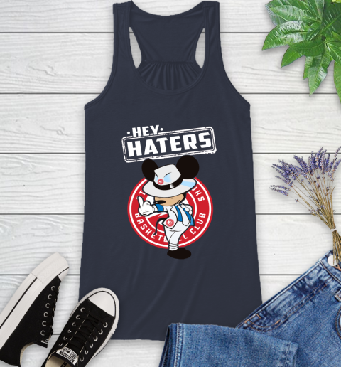 NBA Hey Haters Mickey Basketball Sports Atlanta Hawks Racerback Tank 10