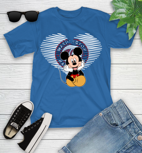MLB Washington Nationals The Heart Mickey Mouse Disney Baseball T Shirt_000 Youth T-Shirt 12