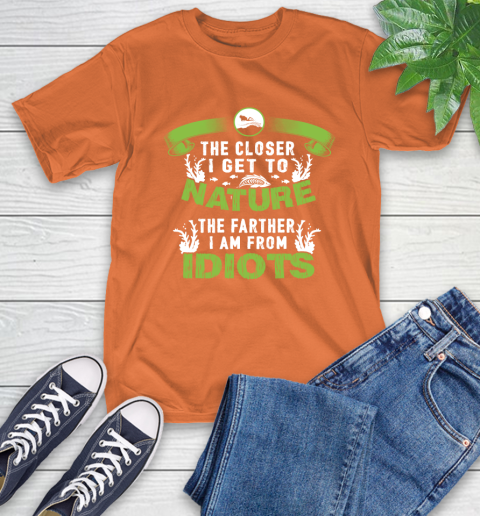 The Closer I Get To Nature The Farther I Am From Idiots Scuba Diving T-Shirt 4