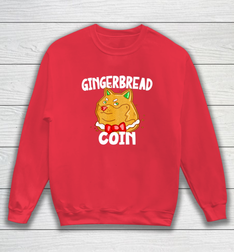 Xmas Dogecoin Crypto Christmas Gingerbread Coin Shiba Inu Sweatshirt 12