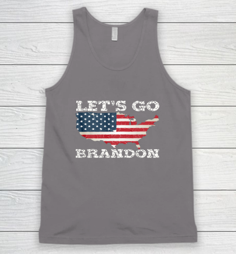 Let's Go Brandon Joe Biden Chant Impeach Biden USA Flag FJB Tank Top 5