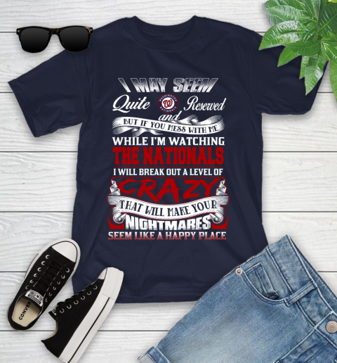 Washington Nationals MLB Baseball Don't Mess With Me While I'm Watching My Team Youth T-Shirt 2