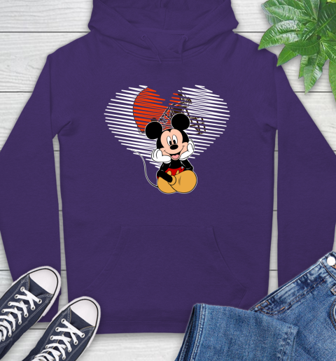 NFL Cleveland Browns The Heart Mickey Mouse Disney Football T Shirt_000 Hoodie 5