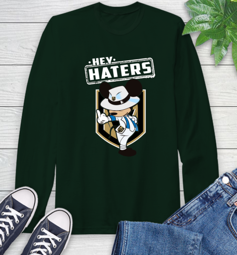 NHL Hey Haters Mickey Hockey Sports Vegas Golden Knights Long Sleeve T-Shirt 7