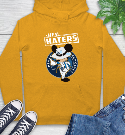 NBA Hey Haters Mickey Basketball Sports Minnesota Timberwolves Hoodie 2