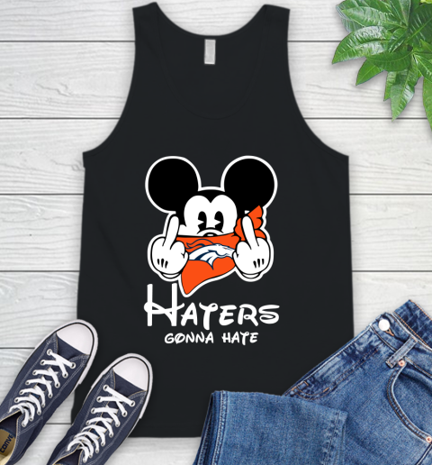 NFL Denver Broncos Haters Gonna Hate Mickey Mouse Disney Football T Shirt Tank Top