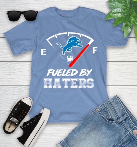Detroit Lions NFL Football Fueled By Haters Sports Youth T-Shirt 15