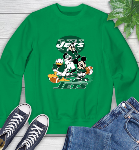 NFL New York Jets Mickey Mouse Donald Duck Goofy Football Shirt Sweatshirt 7