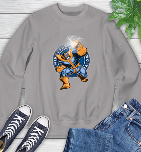 Minnesota Timberwolves NBA Basketball Thanos Avengers Infinity War Marvel Sweatshirt 5