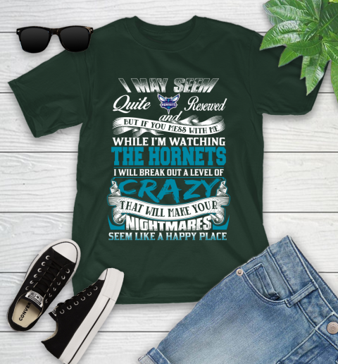 Charlotte Hornets NBA Basketball Don't Mess With Me While I'm Watching My Team Youth T-Shirt 5