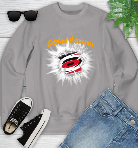Carolina Hurricanes NHL Hockey Adoring Fan Rip Sports Youth Sweatshirt 3
