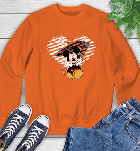 NFL Carolina Panthers The Heart Mickey Mouse Disney Football T Shirt_000 Sweatshirt 3
