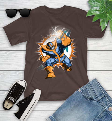 Miami Dolphins NFL Football Thanos Avengers Infinity War Marvel Youth T-Shirt 7