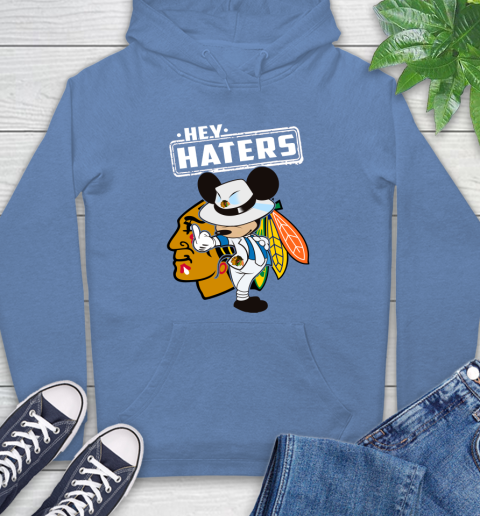 NHL Hey Haters Mickey Hockey Sports Chicago Blackhawks Hoodie 11