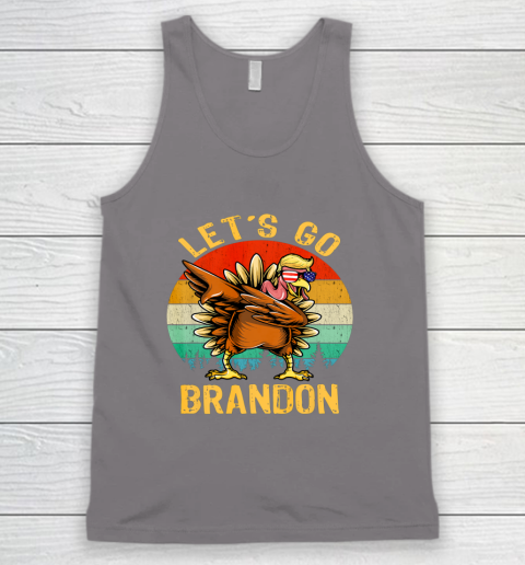 Dabbing Turkey Trump Let s Go Brandon Conservative Vintage Tank