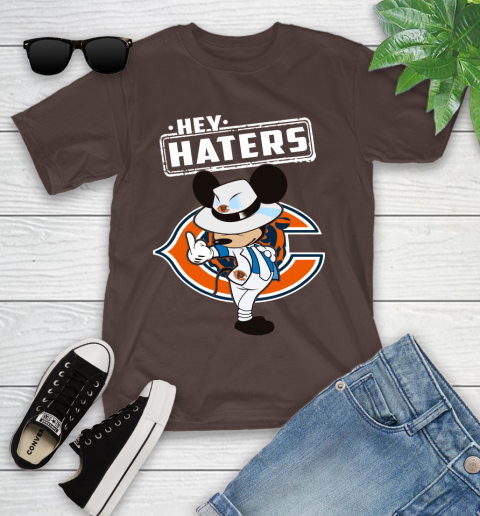 NFL Hey Haters Mickey Football Sports Chicago Bears Youth T-Shirt 7