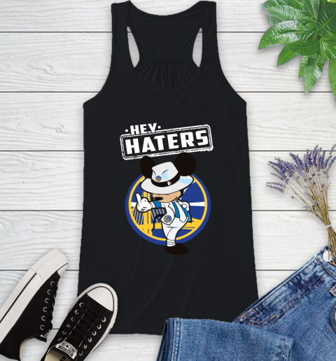 NBA Hey Haters Mickey Basketball Sports Golden State Warriors Racerback Tank