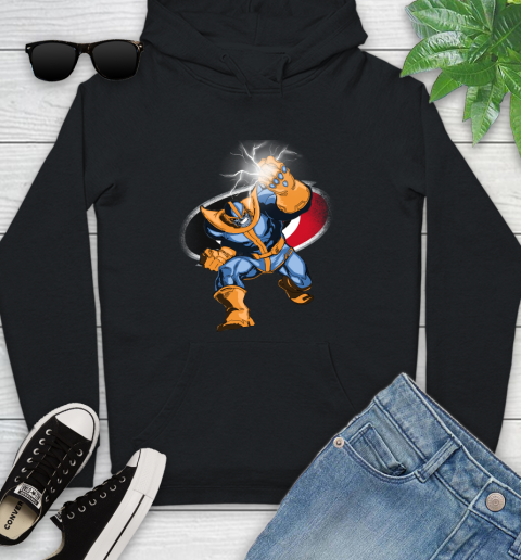 Carolina Hurricanes NHL Hockey Thanos Avengers Infinity War Marvel Youth Hoodie