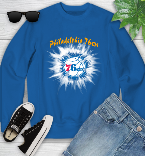 Philadelphia 76ers NBA Basketball Rip Sports Youth Sweatshirt 7