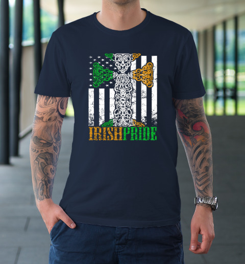 Printify Celtic Pride | Irish Gaelic Spiral Knot Alder Queer Gay St Patrick's Day T-Shirt St Patrick's Day Navy / 4XL