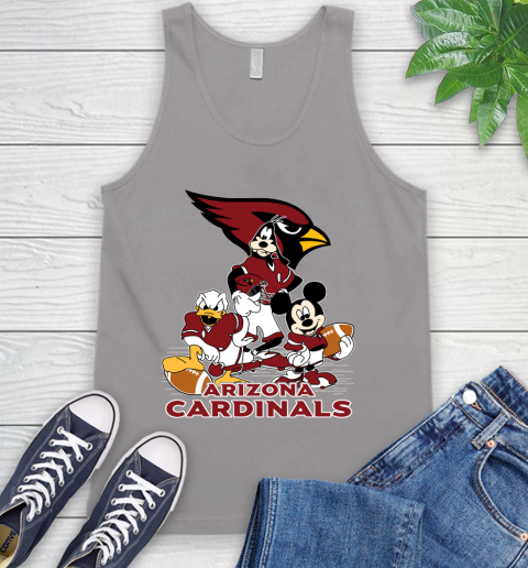 NFL Arizona Cardinals Mickey Mouse Donald Duck Goofy Football Shirt Tank Top 3